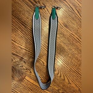 NWOT Pink and Green Detachable Chevron Bag Strap